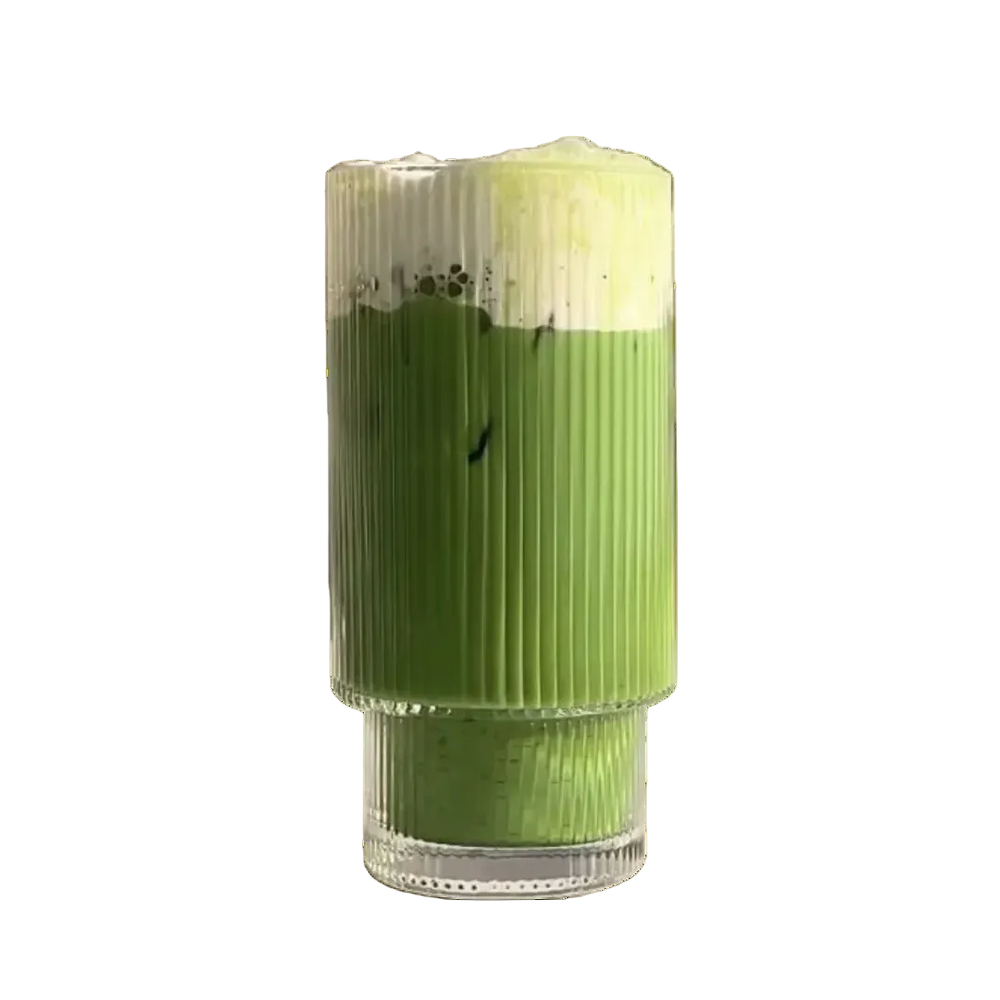 Pistachio Date Latte in a Glass
